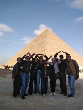 "..Cairo and Nile cruise from Luxor to Aswan.." Fabiana and the group - Ve travel services