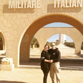 "..a dive into El Alamein history.." Silvia and the family - Ve travel services 